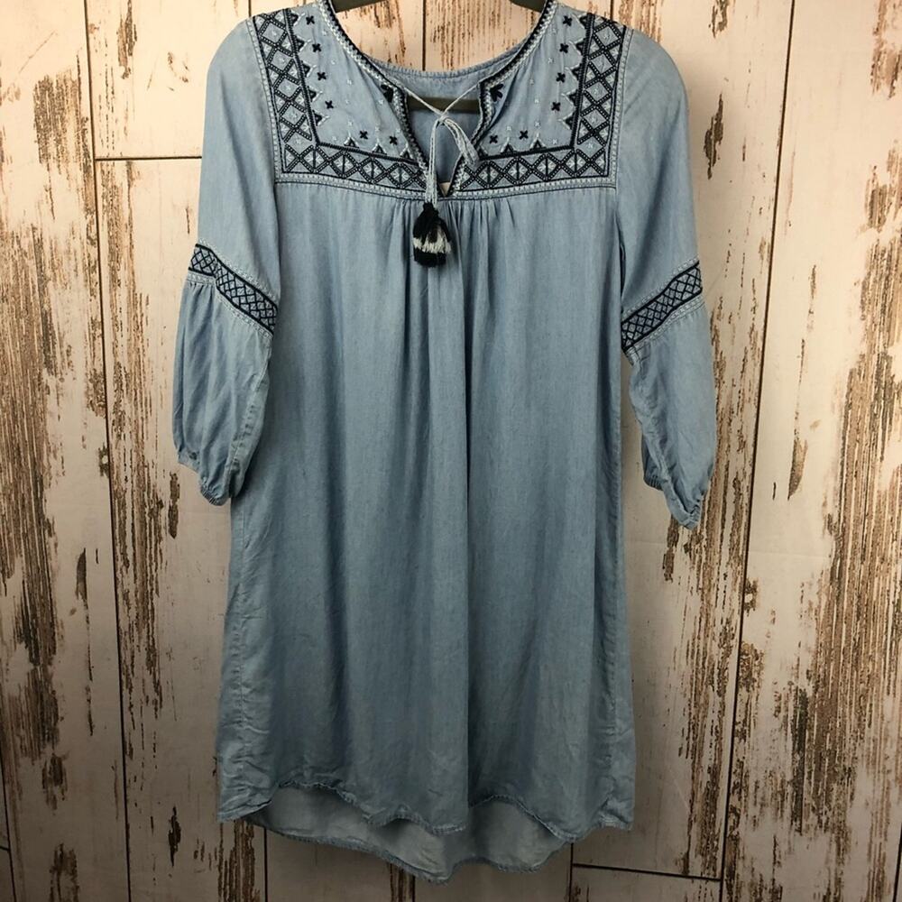 L.O.G.G. By H&M, Chambray Tunic.  Size 2. In excellent condition!